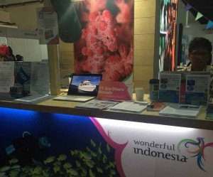 Our desk at Indonesian Pavilion