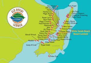 Lembeh Dive Map